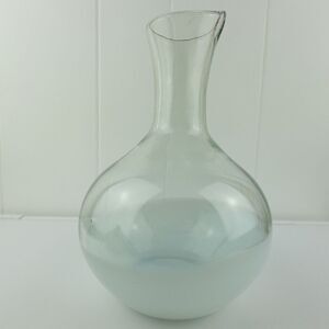 Verve Culture Hand Blown Glass Carafe Made In Jalisco Mexico Frosted Bottom